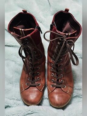 Ecco Lace Up Boots Size 38(7-7.5)